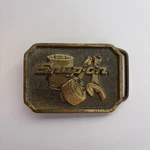 Bts Brass Belt Buckle Snap-on Tools SPP-513 Solid Vintage Made Usa. Fixed Price $25.00.