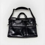 Tumi Alpha Leather Organizer Black Laptop Brief Bag 96114DH. Fixed Price $167.45.