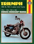 Haynes M122 Repair Manual For 1963-83 Triumph 650 And 750 2-VALVE Unit Twins. Fixed Price $52.20.