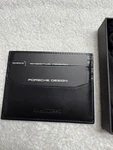 Nib Porsche Rfid Black Card Holder. Fixed Price $99.00.