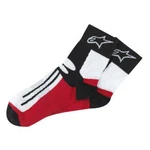 Alpinestars Road Racing Short Motorcycle Socks Coolmax Ribbed Anti-bacterial Red. Fixed Price $26.90.