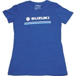 Factory Effex Suzuki Stripes Women's Tee Heather Blue Sz Xl. Fixed Price $22.46.