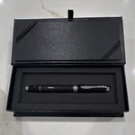 Bmw Black Carbon Fiber Metal Rollerball Pen With Chrome Trim And Box Needs Ink!. Fixed Price $19.99.
