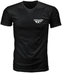 Fly Racing Staple Tee Black Sm 354-0404S. Fixed Price $36.20.