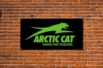 Arctic Cat Snowmobile 4'X2' Vinyl Banner Garage Display Graphic. Fixed Price $32.95.