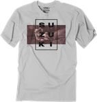 Factory Effex Suzuki Rider T-shirt Medium Grey 25-87402. Fixed Price $27.85.