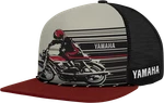 Yamaha Apparel NP21A-H2739 Black Red Speed Flat Bill Hat. Fixed Price $24.95.
