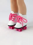 Hot Pink Roller Skates Fits Wellie Wishers 14.5" American Girl Clothes Shoes. Fixed Price $5.98.
