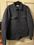 Faherty Epic Quilted Fleece Cpo Shirt Jacket Men Large Navy Melange. Fixed Price $46.00.