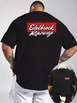 Men's Edelbrock Racing Graphic T-shirt Light Grey Tee With Front & Bac. Fixed Price $17.99.