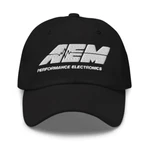 Aem Performance Electronics Logo Inspired Adjustable Embrodiery Classic Hat. Fixed Price $26.99.