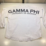 Gamma Phi Beta Gpb Uga University Of Georgia Sorority Spirit Jersey Shirt Sz L. Fixed Price $19.99.