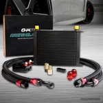 Fit For Universal 30 Row Engine Transmis Sion 10 Oil Cooler + Filter Adapter. Fixed Price $153.40.
