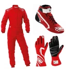 Omp Racing Suit Shoes Gloves Set With Free Balaclava Karting Gear Bundle. Fixed Price $190.00.