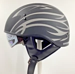 Gmax GM65S Grit 1/2 Naked Helmet Matte Black/silver Flame Size X-large 61-62CM. Fixed Price $54.00.