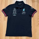 Mercedes Amg Petronas Shirt Mens Large Black F1 Formula Racing Team Polo H76. Fixed Price $29.95.