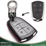 Vitodeco Leather Smart Key Fob Case For Cadillac Ats, CT6, Cts, Srx, XT5, Xts. Fixed Price $13.99.