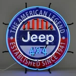 Neonetics 5JEEPA 4X4 The American Legend Car Garage Light Sign 24"X24". Fixed Price $419.99.