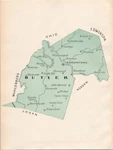 Butler County Kentucky Antique Map 1893. Fixed Price $20.00.