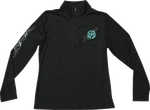 Moose Offroad Women's Flourish Script Quarter Zip Pullover - Black Small. Fixed Price $53.95.