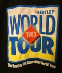 Vintage Bentley Car Shirt Mens Small Black Long Sleeve V8 World Tour Cotton Usa. Fixed Price $22.46.
