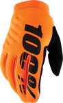100-PERCENT Brisker Youth Gloves Fluo Orange/black Lg. Fixed Price $39.95.