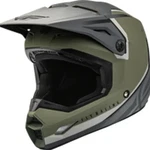 Fly Racing Youth Matte Olive Green/grey Kinetic Vision Helmet (kids M) 73-8652YM. Fixed Price $53.95.
