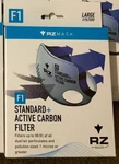 Rz Mask F1 Active Carbon (3 Total Filters) All New Unused Free Shipping. Fixed Price $9.00.