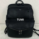 Tumi Sinclair Harlow Backpack Black Coated Canvas Leather Trim Silver Authentic. Fixed Price $297.99.