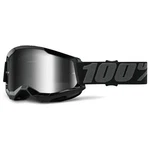 100% Strata 2 Goggles Motocross/mtb Black/mirror Silver. Fixed Price $39.95.
