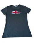 Bmw Mini Cooper W/ British Flag Graphic Print Women's Gray T-shirt Size Xl Nwot. Fixed Price $22.00.