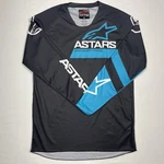 Alpinestars Jersey Men Blue Black Long Sleeve Fluid Chaser Racing Motocross. Fixed Price $24.99.