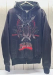 Y2K Fox Racing Zip Up Hoodie Mens Black Sherpa Lined Moto Streetwear Jacket. Fixed Price $55.00.