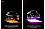 Bmw M5 Pirelli Vintage Ad Poster Set 12X16 Reprint Yellow And Pink. Fixed Price $22.99.