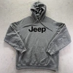 Choko Authentics Jeep Logo Pullover Hoodie Sweatshirt Adult L/g Gray 50/50. Fixed Price $16.77.