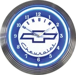 15" Genuine Chevrolet Neon Clock. Fixed Price $84.99.