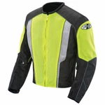 Joe Rocket Men's Phoenix 5.0 Mesh Street Riding Jacket Lg, 2X,* Blk/ylw. Fixed Price $152.99.