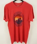 Flag & Anthem Men Large Short Sleeve Red Mountain Summit Outdoor Graphic T-shirt. Fixed Price $12.99.