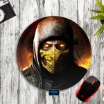 Scorpion Mortal Kombat Custom 8" Round Nonslip Pc Laptop Mouse Pad Desk Mat Gift. Fixed Price $12.95.