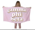 Gamma Phi Beta Sorority Beach Towel Pink New. Fixed Price $19.99.