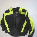 Tourmaster Draft Air 3 Jacket Mens Medium Black Hi Vis Mesh Textile Motorcycle. Fixed Price $67.99.