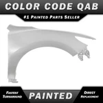 New Painted To Match *qab White* Front Right Fender For 2016-2018 Nissan Altima. Fixed Price $435.99.