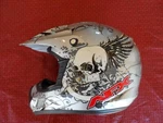 Afx - Helmet FX17 Skull Silver Light Weight Small. Fixed Price $45.95.