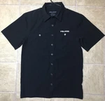 Polaris Tech Pit Crew Button Up Shirt Mens Size Small Black. Fixed Price $12.99.