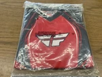 Fly Racing F-16 Jersey. Red/steel. M-yth. #361-1102YM. Fixed Price $21.95.