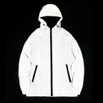 New Size Night Reflective Jackets Double Fabric Windbreaker Hooded Men. Fixed Price $41.61.