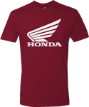 Honda Apparel Wing T-shirt Maroon Small NP21S-M3018-S. Fixed Price $29.95.