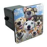 Dogs Smile Selfie Retriever German Shepherd Tow Trailer Hitch 2 Inch Receivers. Fixed Price $22.15.