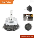 Forney 72729 Coarse Crimped Wire Cup Brush With 1/4-INCH Hex Shank 2-INCH. Fixed Price $13.98.