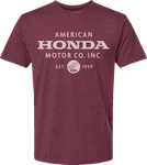 Honda Apparel NP21S-M3022-2X Maroon Motor Company T-shirt 2XL. Fixed Price $31.45.